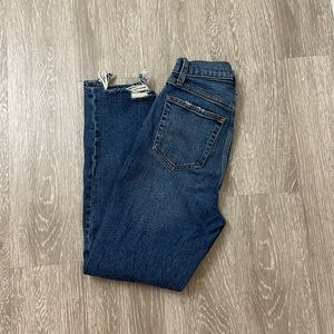 Abercrombie ankle straight ultra high rise curve love jean